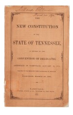 Tennessee | Millard Fillmore’s copy of The New Constitution of the State of Tennessee