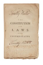 United States Constitution | A rare New Hampshire imprint with significant Granite State provenance