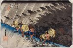 Utagawa Hiroshige (1797-1858) | Shono: Driving Rain (Shono, hakuu) | Edo period, 19th century