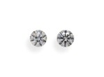 A Pair of 0.50 Carat Round Diamonds, G Color, SI2 Clarity