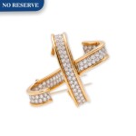 PALOMA PICASSO FOR TIFFANY & CO. | GOLD AND DIAMOND BROOCH