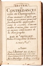 R.-A. Feuillet. Recueil de contredances, first edition, 1706