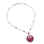 GRAFF | RUBY AND DIAMOND PENDENT NECKLACE