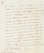 Napoleon I | Letter signed, insisting on his peace-loving nature, to the Chancellor of the Empire, 1813