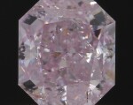 A 0.47 Carat Fancy Purplish Pink Cut-Cornered Rectangular Modified Brilliant-Cut Diamond