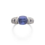 Sapphire and diamond ring, 'Panthère' | 卡地亞 藍寶石及鑽石 'Panthère' 戒指