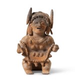 Personnage assis, Jama-Coaque, Côte du  Pacifique, Equateur, 500 AV. J.-C.-500 AP. J.-C. | Jama Coaque seated figure, Pacific Coast, Ecuador, 500 BC-AD 500 