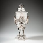 A Fabergé silver imperial presentation trophy, Moscow, 1899-1908