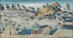 China, Beijing | A very large watercolour of the Summer Palace, Beijing, [Qing dynasty]