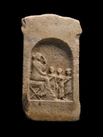 An East Greek Marble Funerary Stele, circa 1st Century B.C.