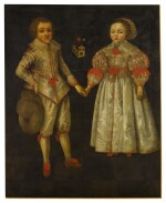 Portrait of Sir Richard Browne, 1st Bt. (c. 1610-1669) and his sister, Margaret, when children