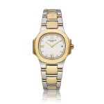 Reference 4700/5 Nautilus | A yellow gold and stainless steel wristwatch with date and bracelet, Circa 1985