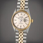 Reference 16014 Datejust | A stainless steel and yellow gold automatic wristwatch with date and bracelet, Circa 1978