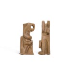 Untitled (Two clay sculptures)