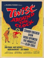 Twist Around the Clock (1961), silkscreen Day-Glo poster, US