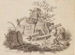A series of thirty-six designs for book illustrations including scenes of war, interiors, jungles, historical scenes, marine subjects and frontispiece designs/vignettes