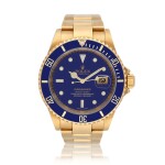 Submariner, Ref. 16618T "M-serial Rehaut"  Yellow gold wristwatch with date and bracelet Circa 2008