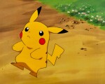 Pikachu Close-Up Animation Cels with Douga and Printed Background | 比卡超特寫賽璐璐，附線稿及印刷背景