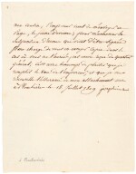 Joséphine | letter signed as Empress, to Régis de Cambacérès, about the armistice after the Battle of Wagram, 1809