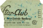 The Beatles | A Signed Fragment of a 'Star-Club' Hamburg Entry Ticket, 1962