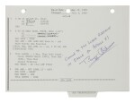 [Apollo 11] — Lunar Surface Flown Checklist sheet with notations by Neil Armstrong