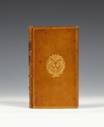 Les Œuvres. Paris, Brunet, 1721. 4 volumes in-12. Maroquin citron aux armes de Mme Sophie