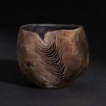 Izumita Yukiya (b. 1966) A layered teabowl 泉田之也 （1966年生） 積層紋茶盌