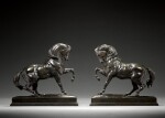 Pair of Chevaux Turcs No.2 (antérieur droit levé, antérieur gauche levé, terrasse carrée) (Turkish Horses No.2)