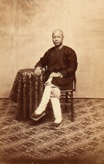 Hong Kong | collection of CDVs, 1860 with album