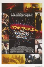 STAR TREK II - THE WRATH OF KHAN (1982) POSTER, US, SIGNED BY WILLIAM SHATNER AND LEONARD NIMOY
