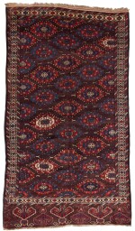 A 'C-gul' main carpet, Yomut confederation, West Turkestan, mid-19th century