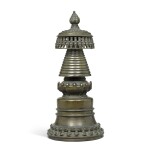 A copper-alloy stupa, Tibet, 13th century
