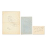 3 lettres autographes à Isabelle Waldberg [1939].