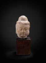 A small marble head of Buddha Tang dynasty | 唐 大理石雕佛首