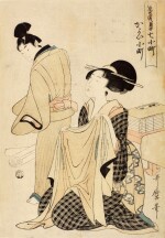 KITAGAWA UTAMARO I, (1750S–1806), EDO PERIOD, 19TH CENTURY | VISITING KOMACHI (KAYOI KOMACHI) 