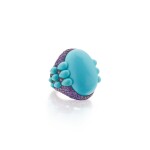 de Grisogono | Turquoise and Amethyst 'Melody of Colours' Ring