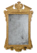 A George II carved giltwood and gilt gesso pier mirror, circa 1730