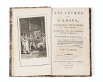 Les Crimes de l'amour. [1800]. 4 vol. Rare édition originale de ce recueil de 11 nouvelles.