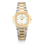 PATEK PHILIPPE | NAUTILUS, REFERENCE 3800 A YELLOW GOLD AND STAINLESS STEEL BRACELET WATCH WITH DATE, MADE IN 1995
