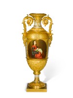 A monumental porcelain vase, Imperial Porcelain Factory, St Petersburg, 1857