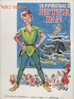 Peter Pan (1953), preliminary artwork for the Italian film poster, Italian