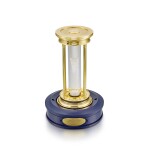A limited edition gilt brass hourglass with floating diamonds, Circa 2000 | 限量版鍍金銅製沙漏，備浮動鑽石，約2000年製