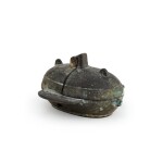 A small bronze oil lamp, Han dynasty  | 漢 銅油燈