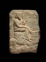 A Greek Marble Votive Relief Fragment, 2nd half of the 4th century B.C.