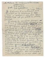 Leon Blum | Autograph manuscript, entitled Autonomie et unite du Syndicalisme, 1946
