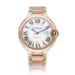 Reference 2999 Ballon Bleu | A pink gold wristwatch with date and bracelet, Circa 2009
