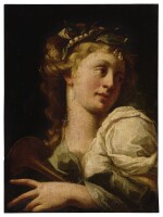 Sold Without Reserve | NORTH ITALIAN SCHOOL, 17TH CENTURY | PORTRAIT OF A LADY, BUST LENGTH, PLAYING A MUSICAL INSTRUMENT