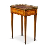 A Louis XVI gilt-bronze mounted tulipwood, satinwood and fruitwood table à écrire, circa 1780