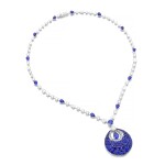 GRAFF | SAPPHIRE AND DIAMOND PENDENT NECKLACE