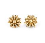 Paire de clips d'oreille or | Pair of gold ear clips